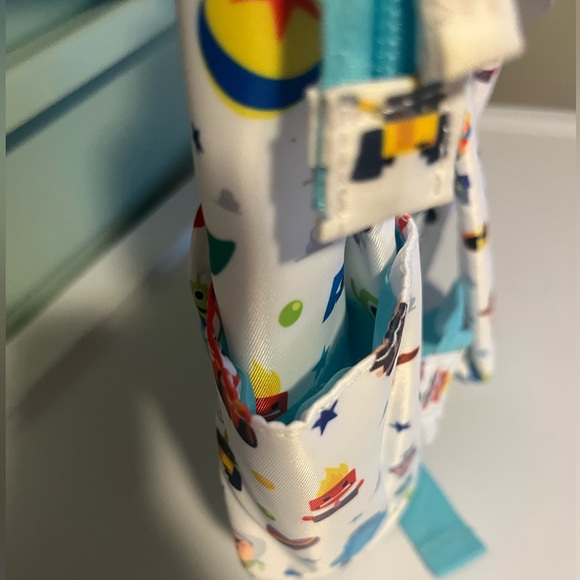 Disney Pixar Small Kid Backpack 12" Tall Toy Story, Cars, Up White Multi-Color - Picture 9 of 12